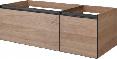 Тумба под раковину 120 см ArmadiArt Quatro 2 (790-M2-120-W-A), ива/антрацит