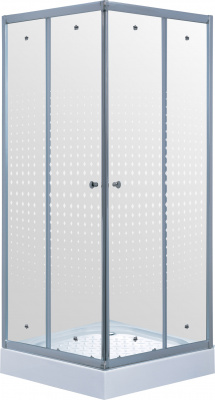 Душевой угол TIMO TL-1102 Romb Glass 100х100 (TL-1102R), профиль хром