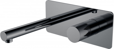 Смеситель для раковины Boheme Stick (125-SGM.2), графит глянцевый