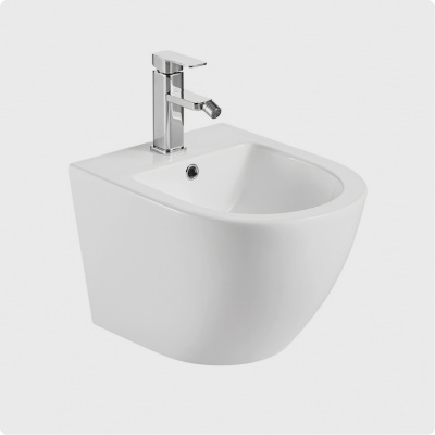 Биде подвесное AQUAme (AQM2102), 49.5x37x32.5 см белый