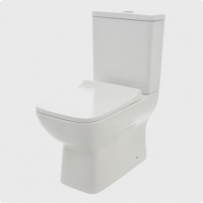 Унитаз напольный безободковый AQUAme AQM1004 61.5x35x41 см