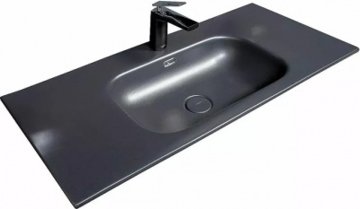 Раковина 100 см ArmadiArt Vallessi (838-100-B), черный