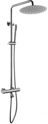 Душевая стойка с термостатом Boheme Uno (468-T-INOX), сталь
