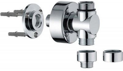 Держатель для душевой стойки REMER (330RA), хром