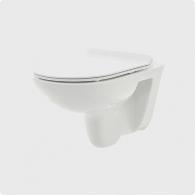 Унитаз подвесной безободковый AQUAme AQM2008 53x35.5x36 см