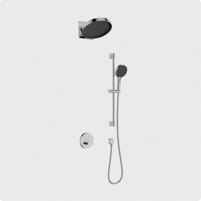 Душевая система с термостатом AQUAme (AQM8403CR), хром