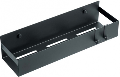 Полка с 2 крючками Boheme Q (10965-B), черный матовый