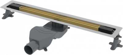 Душевой лоток 80 см ArmadiArt B&T Infinity (981-80-MG), золото брашированное