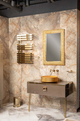 Консоль 80 см ArmadiArt Lucido (770-080-BB), бронзированный коричневый