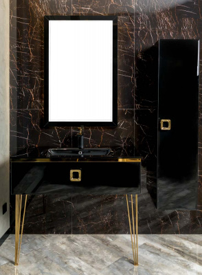 Консоль 80 см ArmadiArt Lucido (770-080-B), черный
