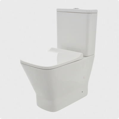 Унитаз напольный безободковый AQUAme (AQM1005), 62x34.5x41.5 см белый