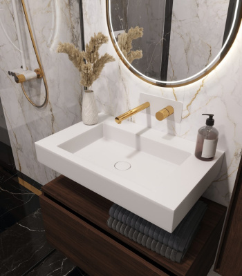 Раковина 70 см ArmadiArt Flat (888-70), белый матовый