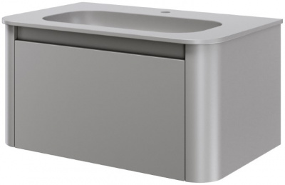 Тумба с раковиной 80 см ArmadiArt Voi (782-080-L/786-080-L), luna