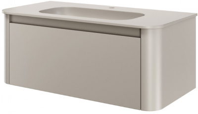 Тумба с раковиной 100 см ArmadiArt Voi (782-100-C/786-100-C), кашемир матовый