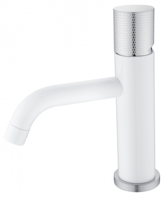 Смеситель для раковины Boheme Stick (121-WCR.2), белый