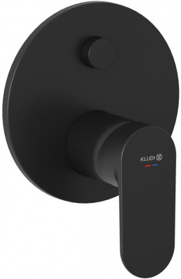 Встраиваемый смеситель KLUDI X1 (327593975), для 88022 черный матовый