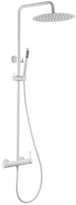 Душевая стойка Boheme Uno (468-2-MW), белый матовый