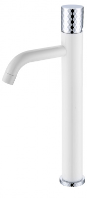 Смеситель для раковины Boheme Stick (122-WCR), белый