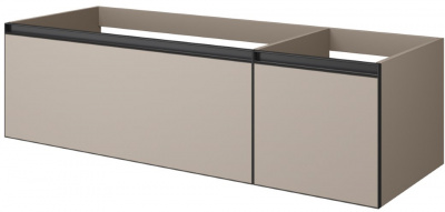 Тумба под раковину 140 см с подсветкой ArmadiArt Quatro 2 (790-M2-140-D-A-LED), daphne/антрацит