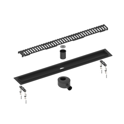 Душевой лоток TIMO Drain System 700 Lines (DS230107/03), черный матовый
