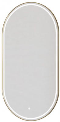 Зеркало с подсветкой 60х110 см ArmadiArt Modern (568-G-MDF), золото