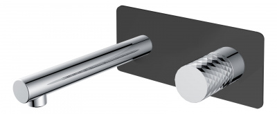 Смеситель для раковины Boheme Stick (125-BCR), черный матовый
