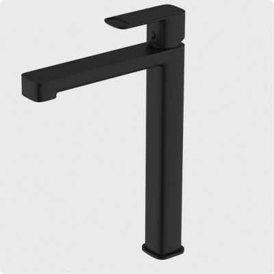 Смеситель для раковины AQUAme Parma (AQM6614MB), черный матовый