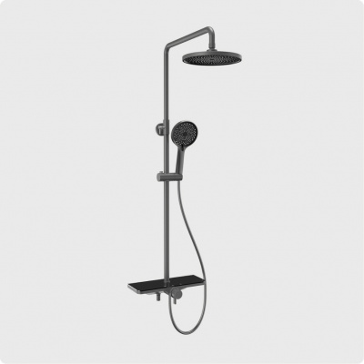 Душевая стойка AQUAme (AQM8002G), графит