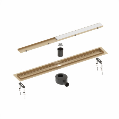 Душевой лоток TIMO Drain System 600 Plate (DS230206/17), золото матовое