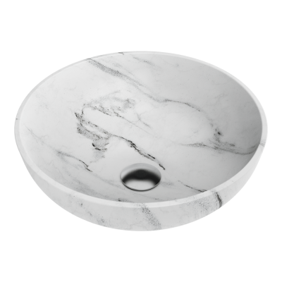 Раковина для ванной Omoikiri Hitomi (4972078), накладная, WH Marble