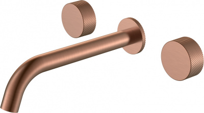Смеситель для раковины Boheme Stick (152-2-CB.4), медь брашированная