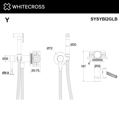 Гигиенический душ WHITECROSS Y SYSYBI2GLB