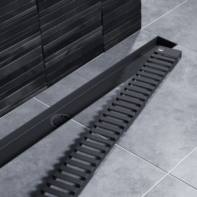 Душевой лоток TIMO Drain System 700 Lines (DS230107/03), черный матовый