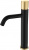 Смеситель для раковины Boheme Stick (122-BG.2), черный/золотой