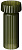 Раковина Ø40 см на пьедестале Boheme Glow (810-RIB-G-OL+810-BASE-RIB-G-OL), olive