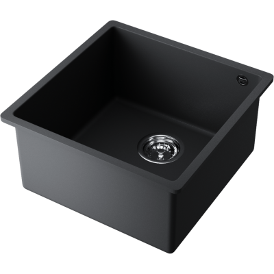 Кухонная мойка Omoikiri Bosen 44-U-BL (4993595), прямоугольная, черный