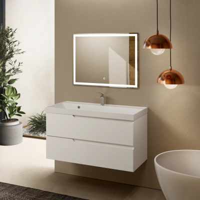 Тумба подвесная 100 см S3 AQUAme (AQM900310WH), белый