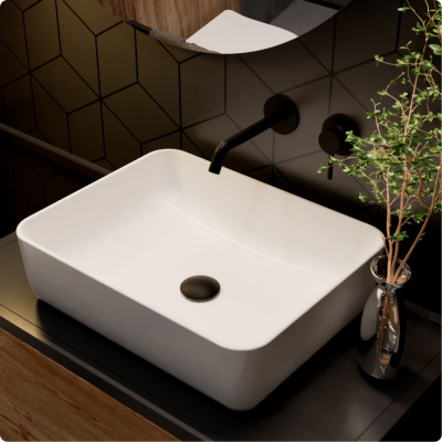 Смеситель для раковины AQUAme Siena (AQM6215MB), черный матовый