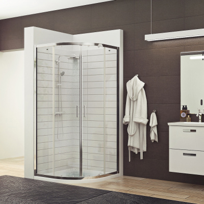 Душевой угол TIMO Altti 609 Clean Glass 90х90 (ALTTI-609C), профиль хром