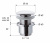 Донный клапан без перелива REMER (904CC2114BO), белый матовый
