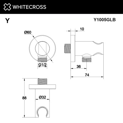 Шланговое подключение WHITECROSS Y Y1005GLB