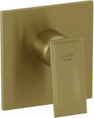 Встраиваемый смеситель KLUDI Decus (54755N075), для 88022 золото брашированное