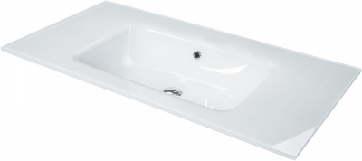 Столешница стеклянная ArmadiArt Vallessi 852-141-WH ice, белый