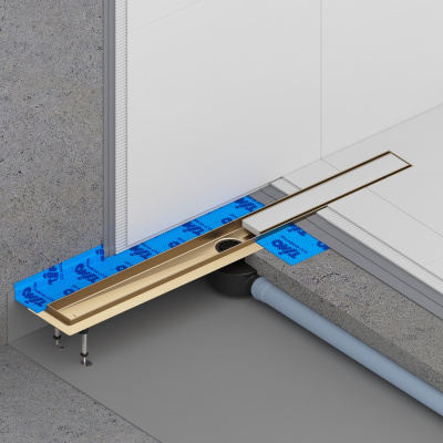 Душевой лоток TIMO Drain System 600 Plate (DS230206/17), золото матовое