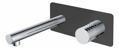 Смеситель для раковины Boheme Stick 125-BCR, черный
