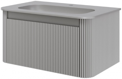Тумба с раковиной 80 см ArmadiArt Voi (782-080-R-L/786-080-L), luna