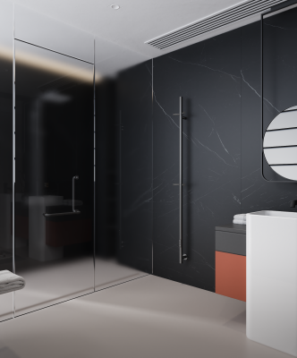 Полотенцесушитель электрический AQUAme (AQM3151GM), графит матовый