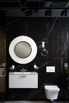 Зеркало Ø82 см ArmadiArt NeoArt Shine (528-W), белый