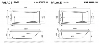 Ванна WHITECROSS Palace 