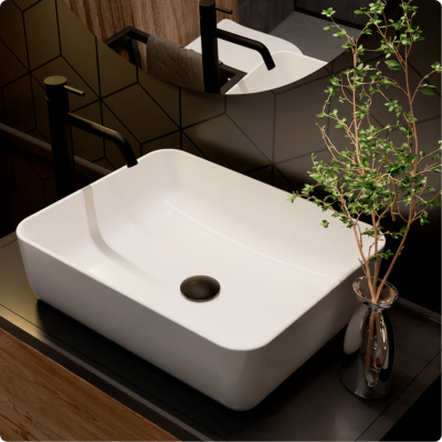 Смеситель для раковины AQUAme Siena (AQM6214MB), черный матовый